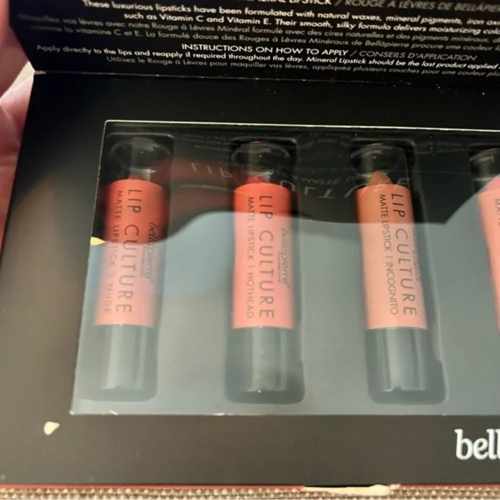 bellapierre Cosmetics Lip Culture Collection of 4 Matte Lipsticks- NIB